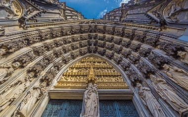 The exterior of Cologne Cathedral, Germany